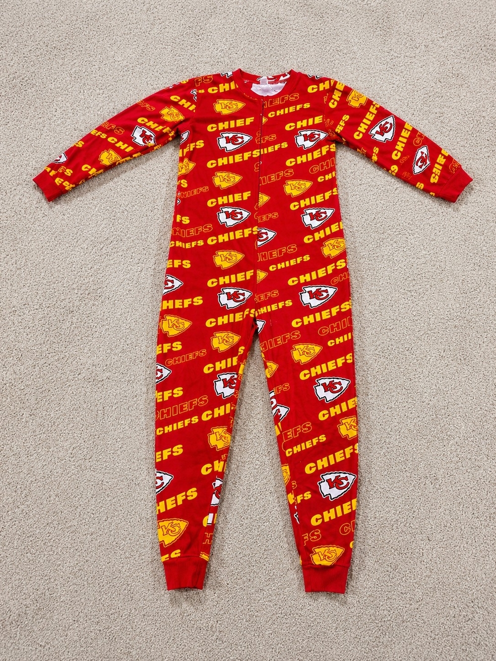 NFL Red & Yellow Chiefs Men's onesie